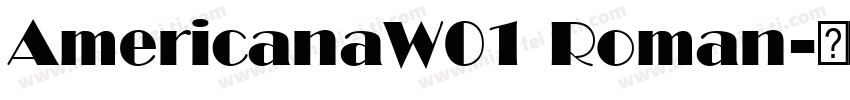 AmericanaW01 Roman字体转换
